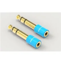 Adaptador de Áudio VENTION VAB-S01-L (6,5mm Macho - 3,5mm Fêmea - Azul)
