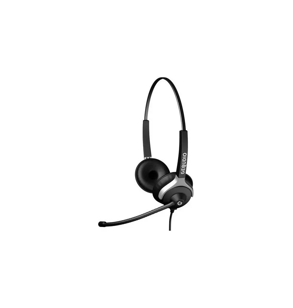 Headset GEQUDIO WA9022 (Binaural - Com Fios - Preto)