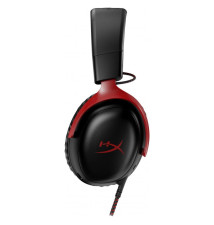 Headset HYPERX Cloud III (USB-A/USB-C/3.5mm - Circum-aural - Preto/Vermelho)