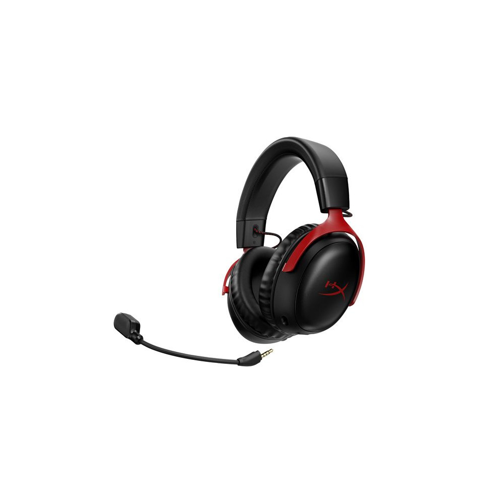 Headset HYPERX Cloud III (Wireless - Binaural - Preto/Vermelho)