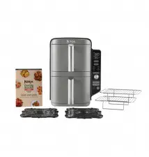 Fritadeira a Ar NINJA SL400EU Double Stack XL (2x 4,75L - 2470W - Preto/Cinzento)