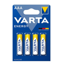 Pack 4x Pilhas Alcalinas VARTA AAA (1.5V - 1100mAh - Descartável)
