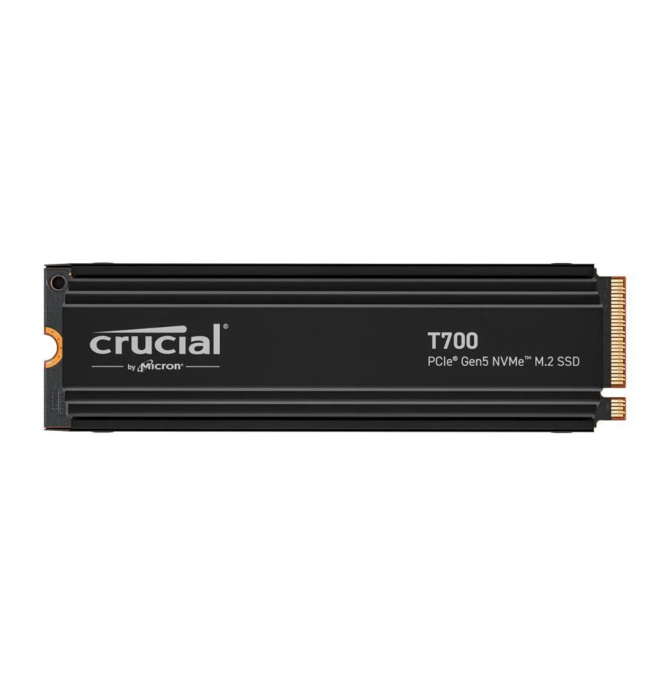 Disco SSD Interno CRUCIAL T700 1TB (M.2 - Dissipador Térmico - PCI Express 5.0)