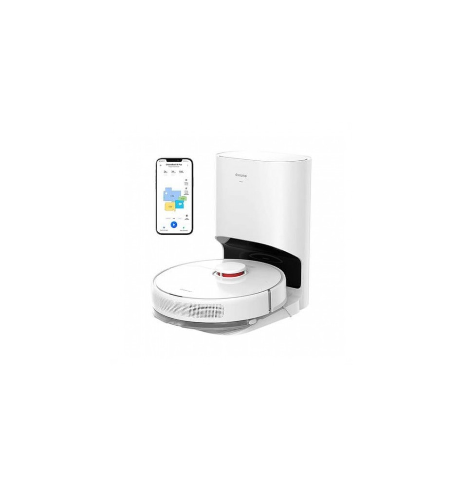 (OUTLET) Aspirador Robô Dreame D10 Plus 4000Pa 5200mAh Branco + Base Station