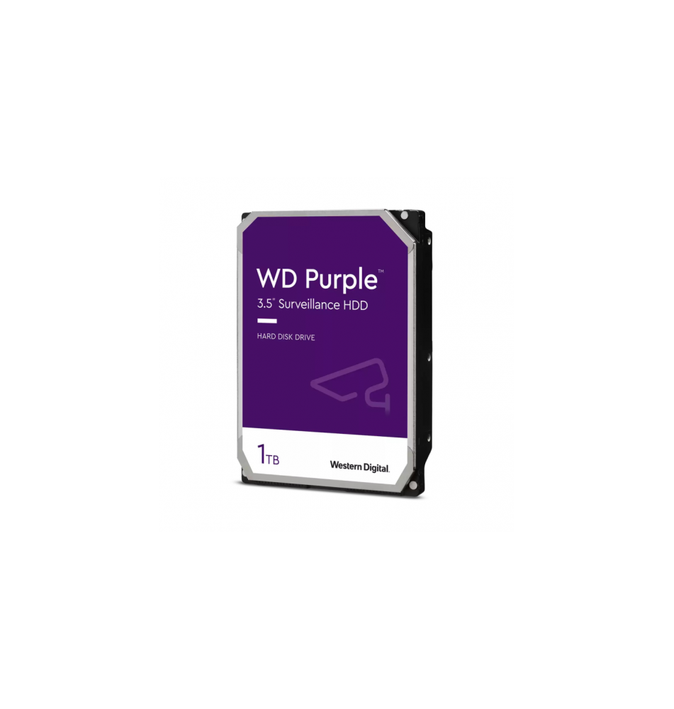 Disco Rígido Interno WESTERN DIGITAL Purple 1TB (3.5'' - 6Gbit/s - 5400RPM)