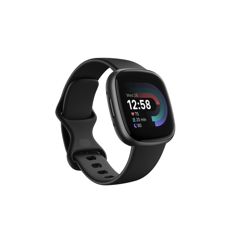 SmartWatch FITBIT Versa 4 (6 dias - GPS - Preto)