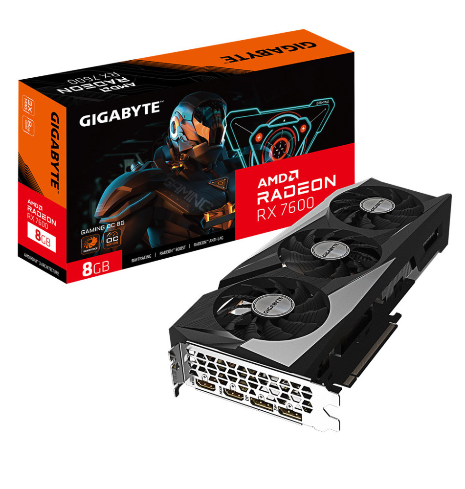 GIGABYTE Radeon RX 7600 GAMING OC 8G