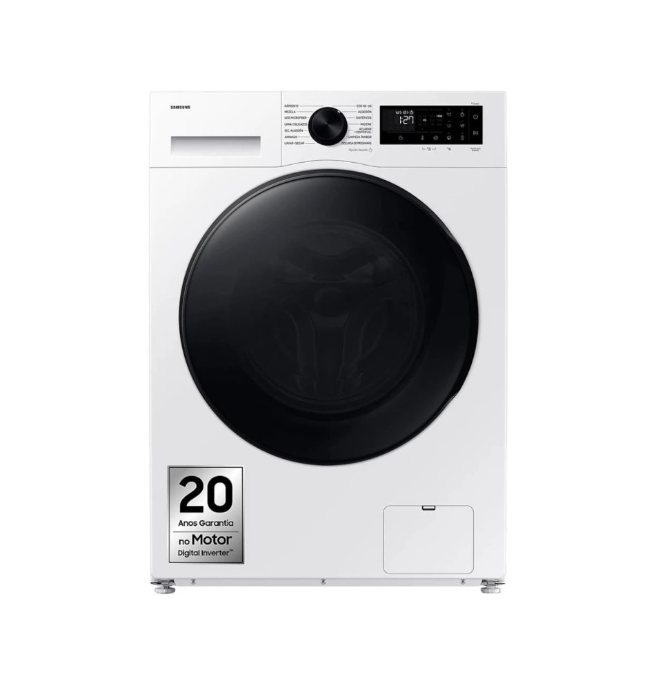 Máquina de Lavar e Secar Roupa SAMSUNG WD90DG5B15BEEP (Independente - 9Kg/6Kg - Branco)