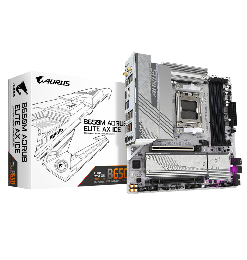 GIGABYTE B650M AORUS ELITE AX ICE