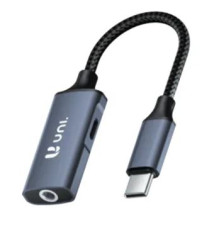 Duplicador de Portas UNICO AD1915 (USB-C - USB-C - 3.5mm)