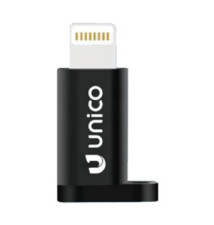Adaptador UNICO AD1937 (Lightning - USB-C - Preto)