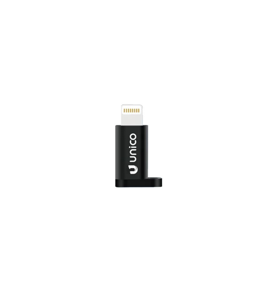 Adaptador UNICO AD1937 (Lightning - USB-C - Preto)