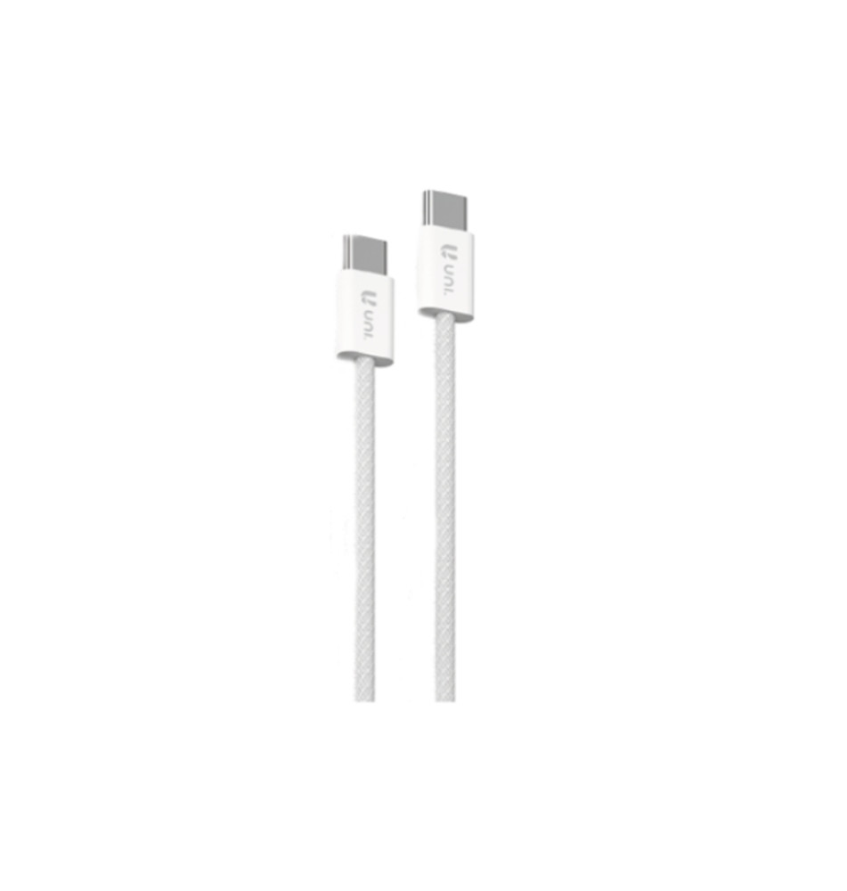 Cabo USB-C UNICO CB1267 (Macho/Macho - 1m - Branco)