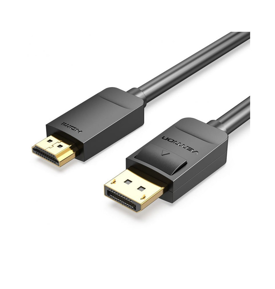 Cabo Display Port/HDMI VENTION HADBH (HDMI/DisplayPort - 2M - Preto)