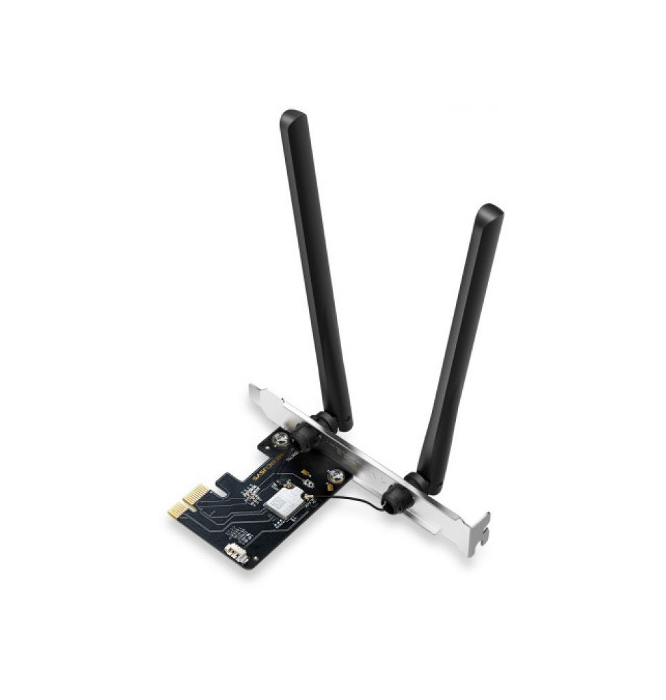 Placa de Rede PCI-E MERCUSYS Wireless AXE5400 (Tri-Band - Wi-Fi 6 - Bluetooth 5.2)