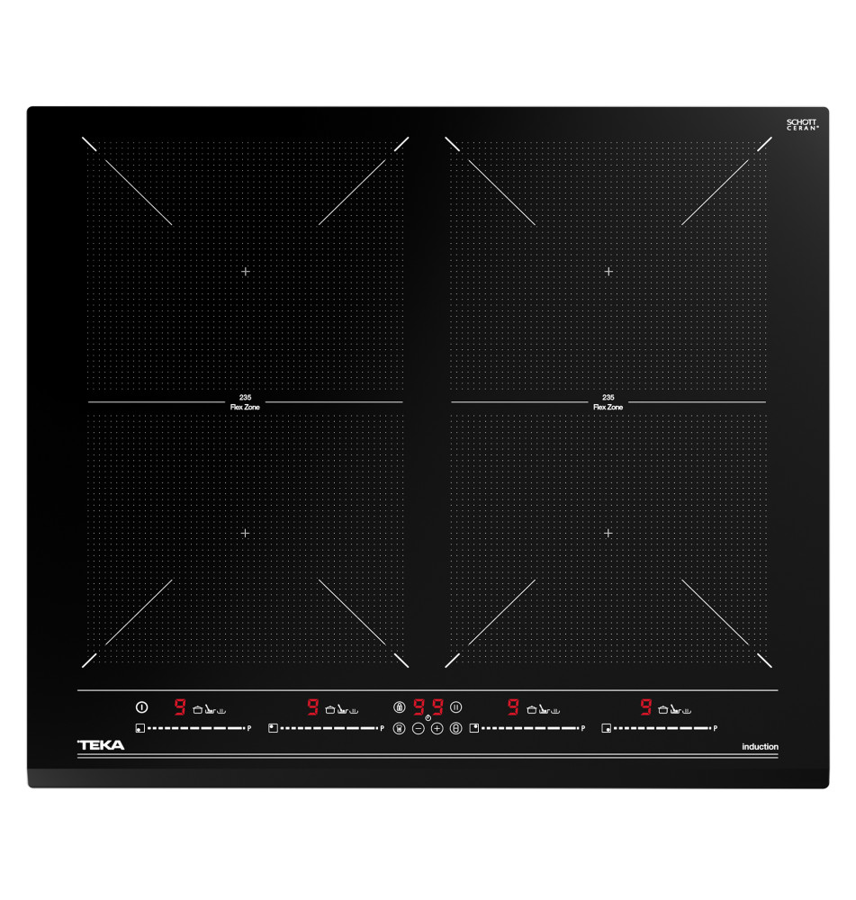 Placa de Indução TEKA IZF64600MSP (Encastre - 4 Zonas - Preto)