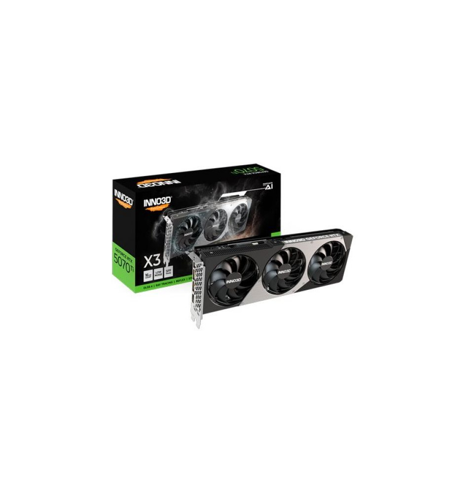 Placa Gráfica INNO3D GeForce RTX 5070Ti X3 OC 16G (GDDR7 - 256 Bit - PCI Express 5.0)