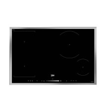 BEKO HII 84500 FHTX  self sufficient hob  black silver  80 cm 
