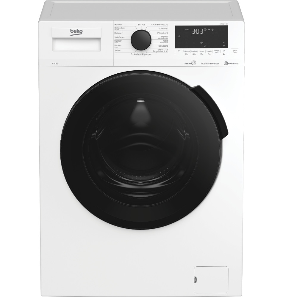 BEKO WMC91464ST1  washing machine  white black 