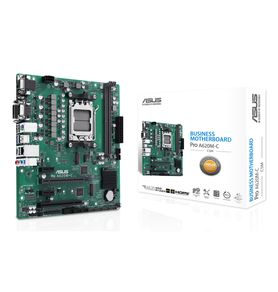 MB ASUS PRO A620M C CSM                   AMD AM5 DDR5 mATX 