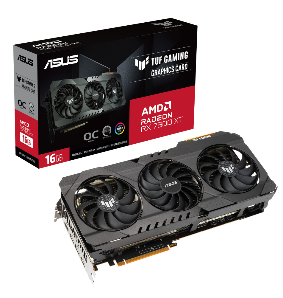  RX 7800 XT TUF GAMING   OG OC 16GB GDDR6 128bit