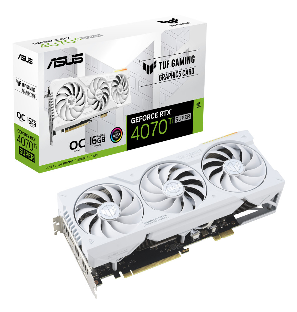 ASUS TUF RTX4070TIS O16G BTF WHITE 16GB GDDR6X HDMI DP
