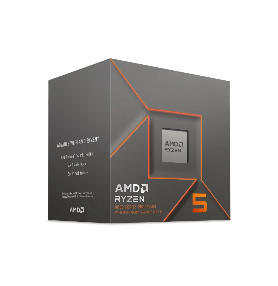 Processador APU AMD Ryzen 5 8600G 6-Core (4.3GHz-5GHz) 22MB AM5 - 100-100001237BOX