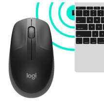  Logitech M190 WIreless  Mouse Charcoal