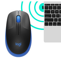  Logitech M190 Wireless  Mouse Blue    910 00590