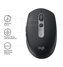 RATON OPTICO WIRELESS M590 MULTI DISPOSITIVO SILENT NEGRO LOGITECH