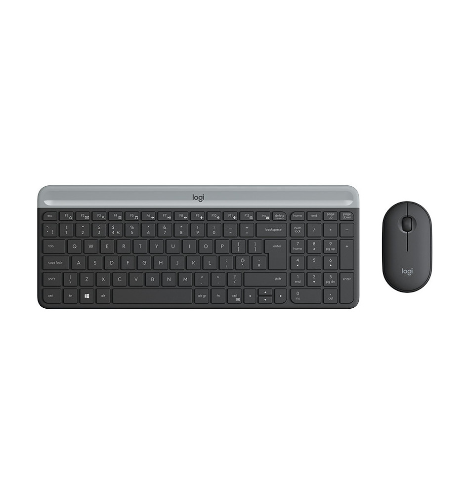TECLADO   RATON WIRELESS MK470 SLIM NEGRO LOGITECH