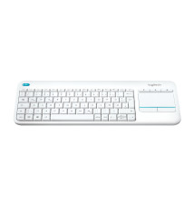 Logitech K400 Plus wireless Touch white QWERTZ DE