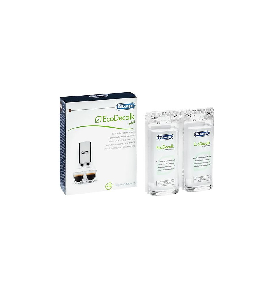 Set de Descalcificação DELONGHI DLSC200 EcoDecalk (2x100ML - Máquinas Automáticas - Origem Vegetal)