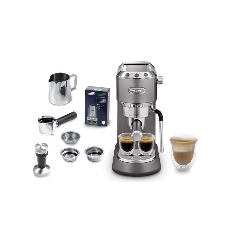 Máquina de Café Manual DELONGHI Dedica Arte (1L - 1350W - Cinzento)
