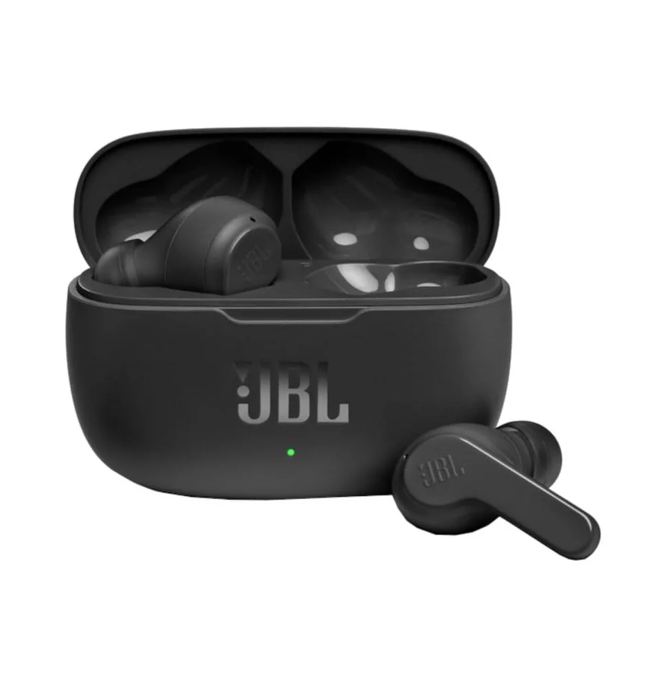 Auriculares Bluetooth JBL Wave 200TWS (Preto) - JBLW200TWSBLK