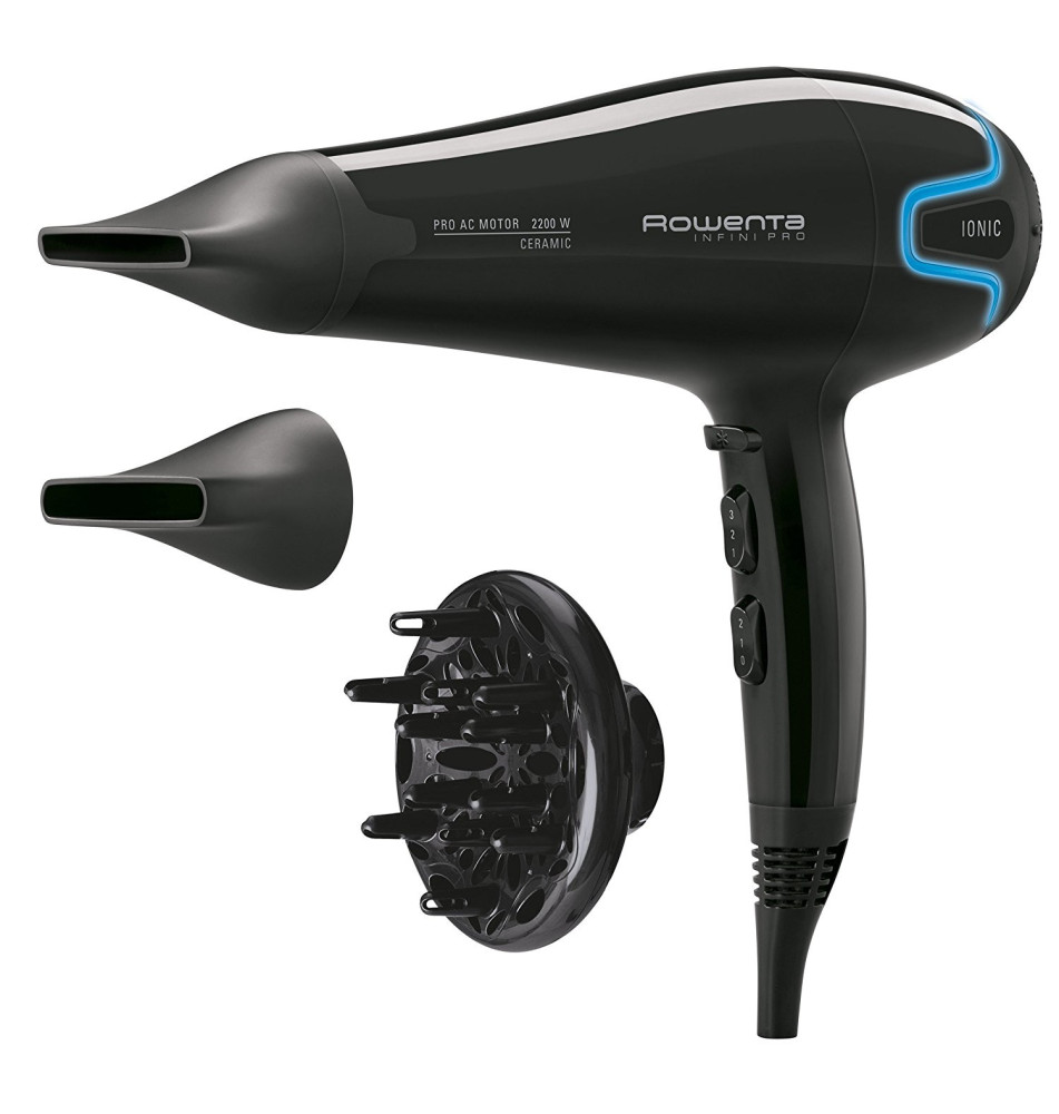 Secador Rowenta Infini Pro Beauty CV8730  2200W  I nico  Negro