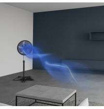 VENTILADOR PIE ROWENTA VU3110 40CM 70W 5A NEGRO