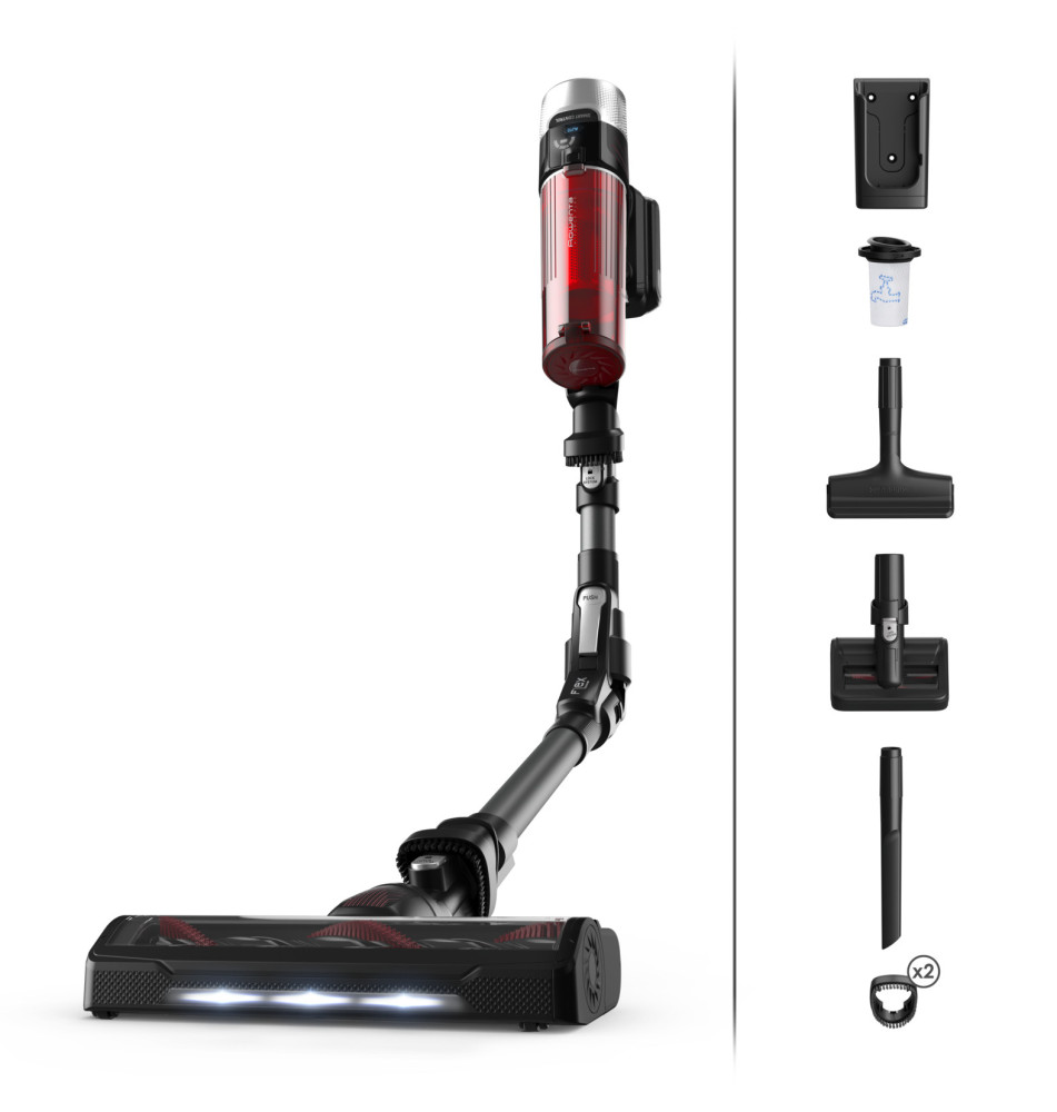 Rowenta X Force Flex 9 60 Animal RH2078  stick vacuum cleaner  black red 