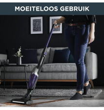 Rowenta Xtrem Compact 2 in 1 RH1238  stick vacuum cleaner  black purple 