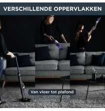 Rowenta Xtrem Compact 2 in 1 RH1238  stick vacuum cleaner  black purple 