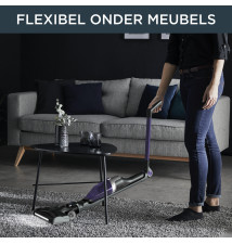 Rowenta Xtrem Compact 2 in 1 RH1238  stick vacuum cleaner  black purple 