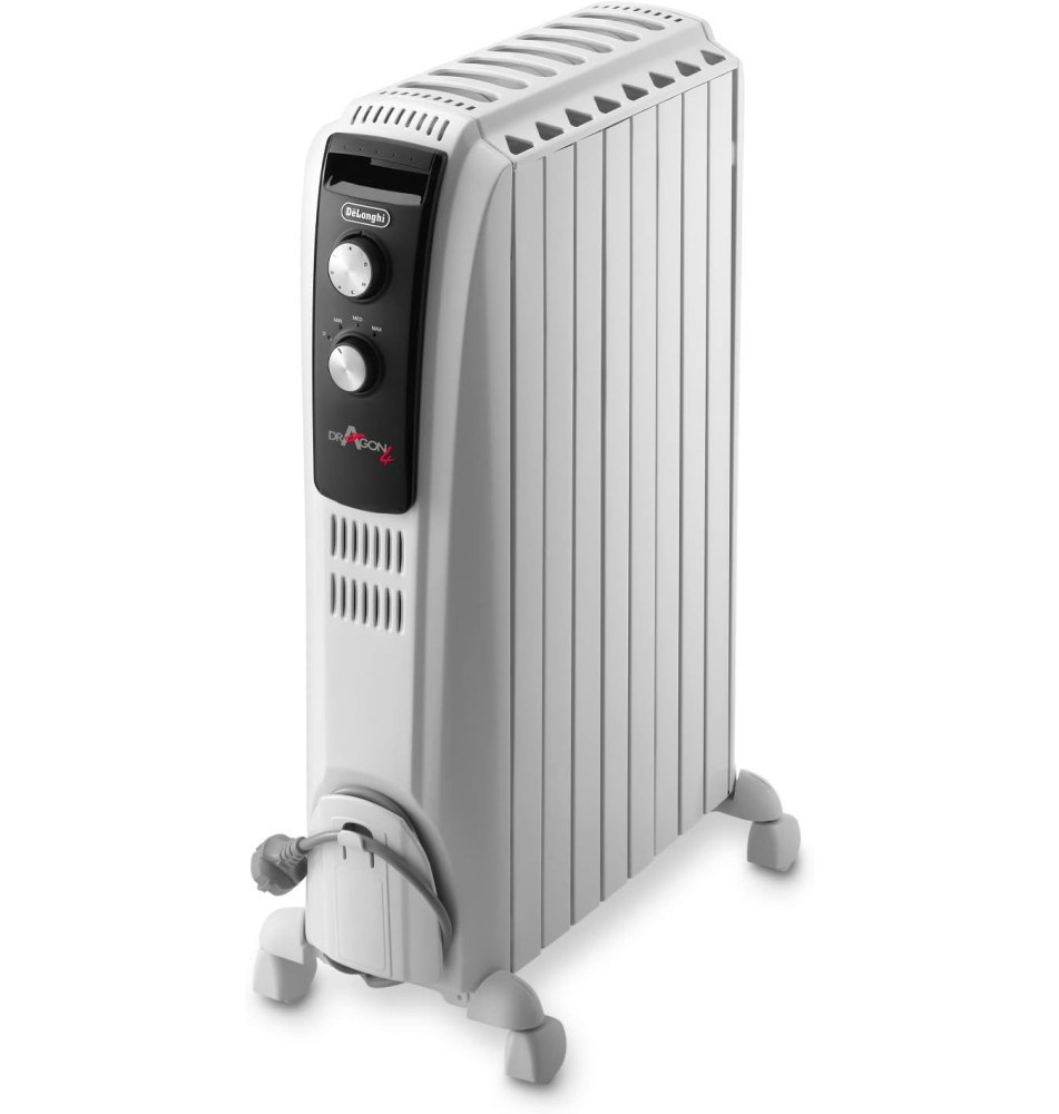 Radiador DELONGHI DRAGON TRD4-0820 (2000W - 60 m² - Branco)