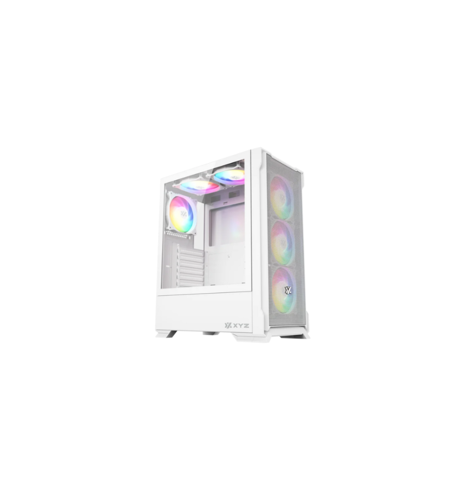 Caixa para PC XYZ AIRONE 300 X MESH (ATX, Micro-ATX, Mini-ITX - aRGB - Branco)
