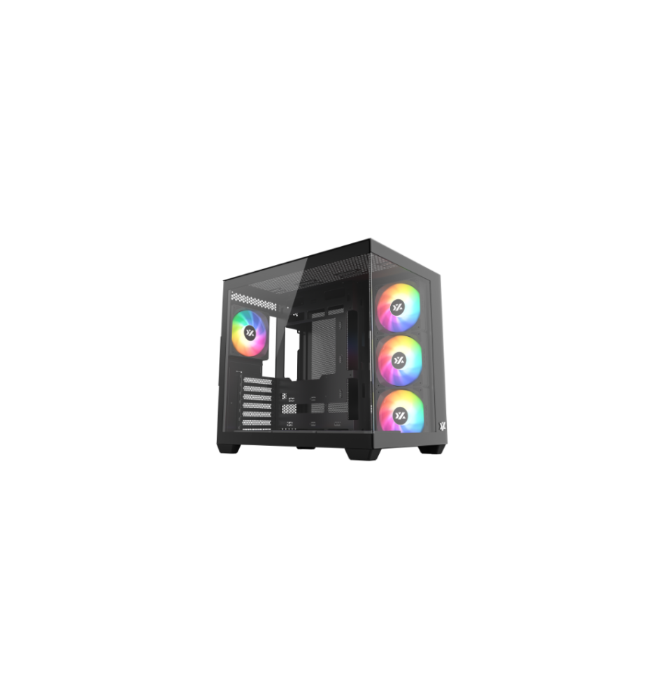 Caixa para PC XYZ TESSERACT X (ATX, Micro-ATX, Mini-ITX - aRGB - Preto)