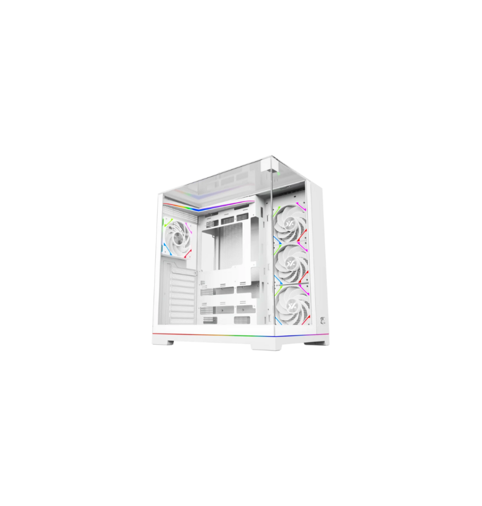 Caixa para PC XYZ TESSERACT (ATX, Micro-ATX, Mini-ITX - aRGB - Branco)