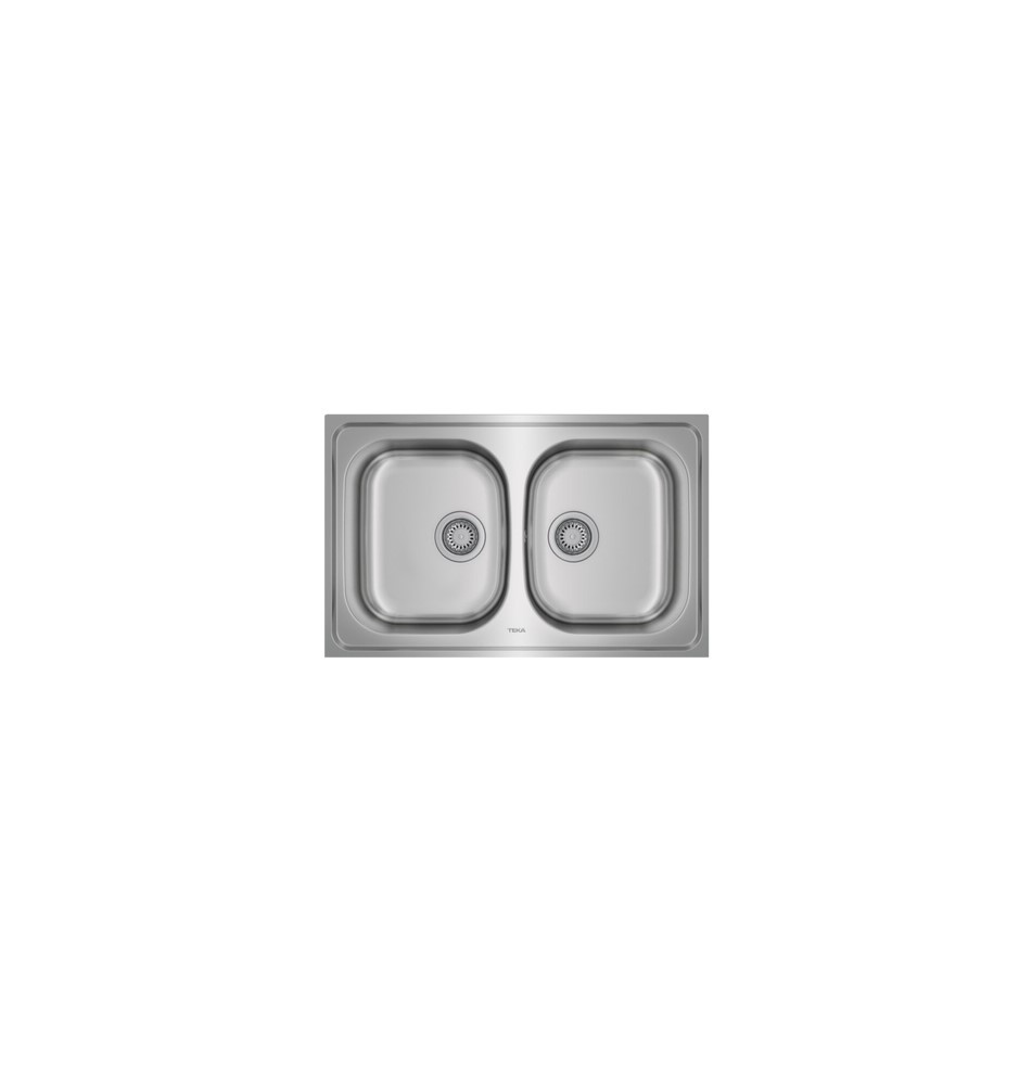 Lava Loiça TEKA UNIVERSE 80TPX 2C (Encastre - 500x790 - Inox)