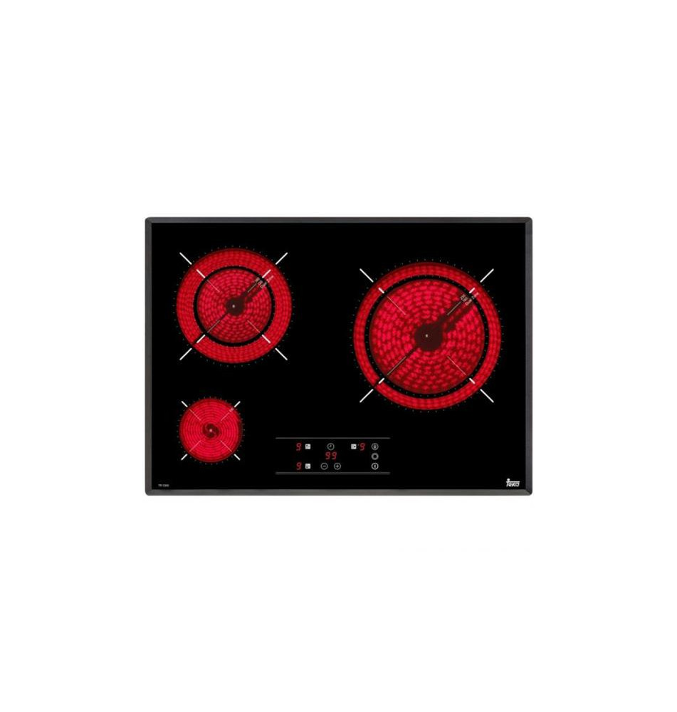Placa de Vitrocerâmica TEKA TR5300 (Encastre - 3 Zonas - Preto)
