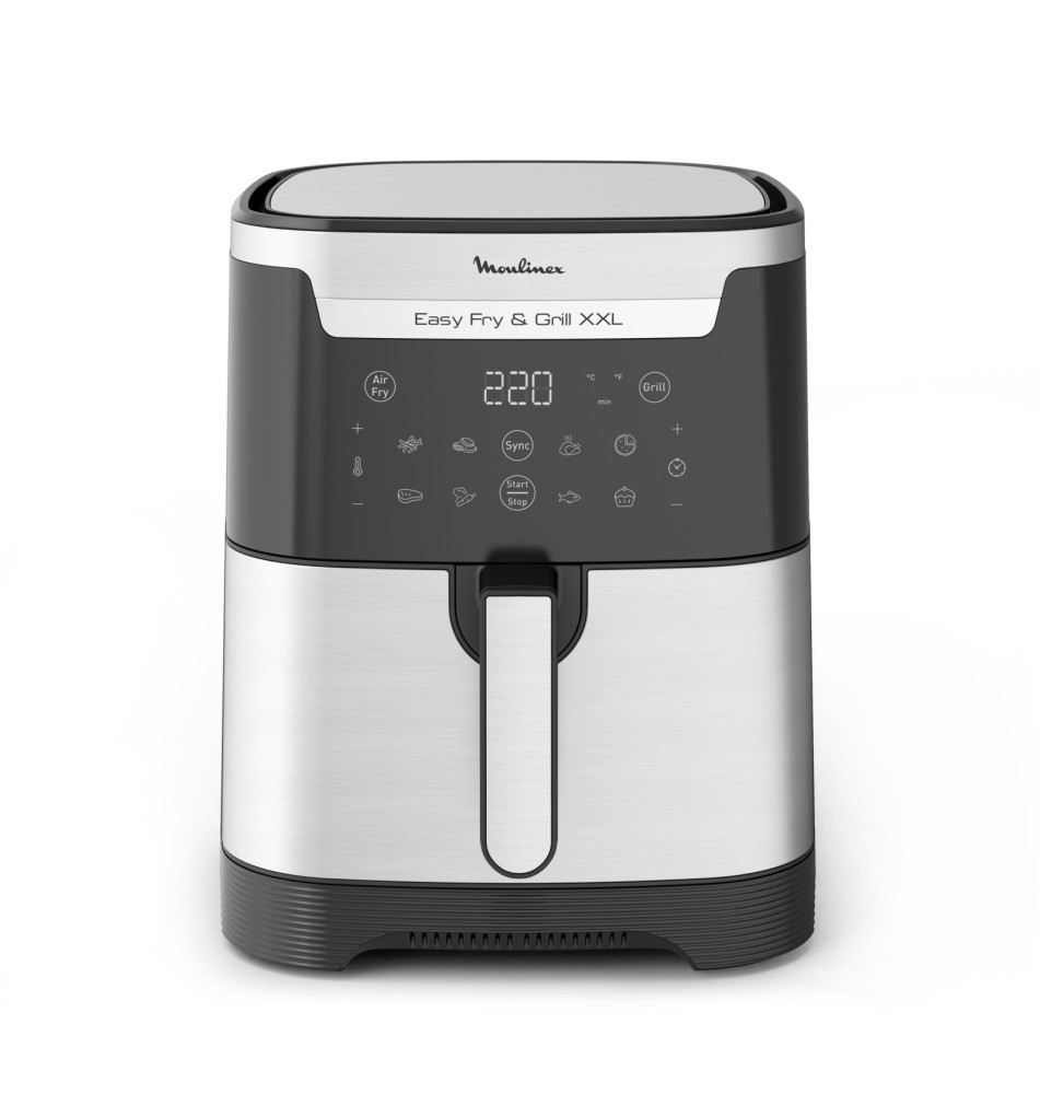 Fritadeira a Ar MOULINEX EZ801D (6.5L - 1830W - Preto Inox)