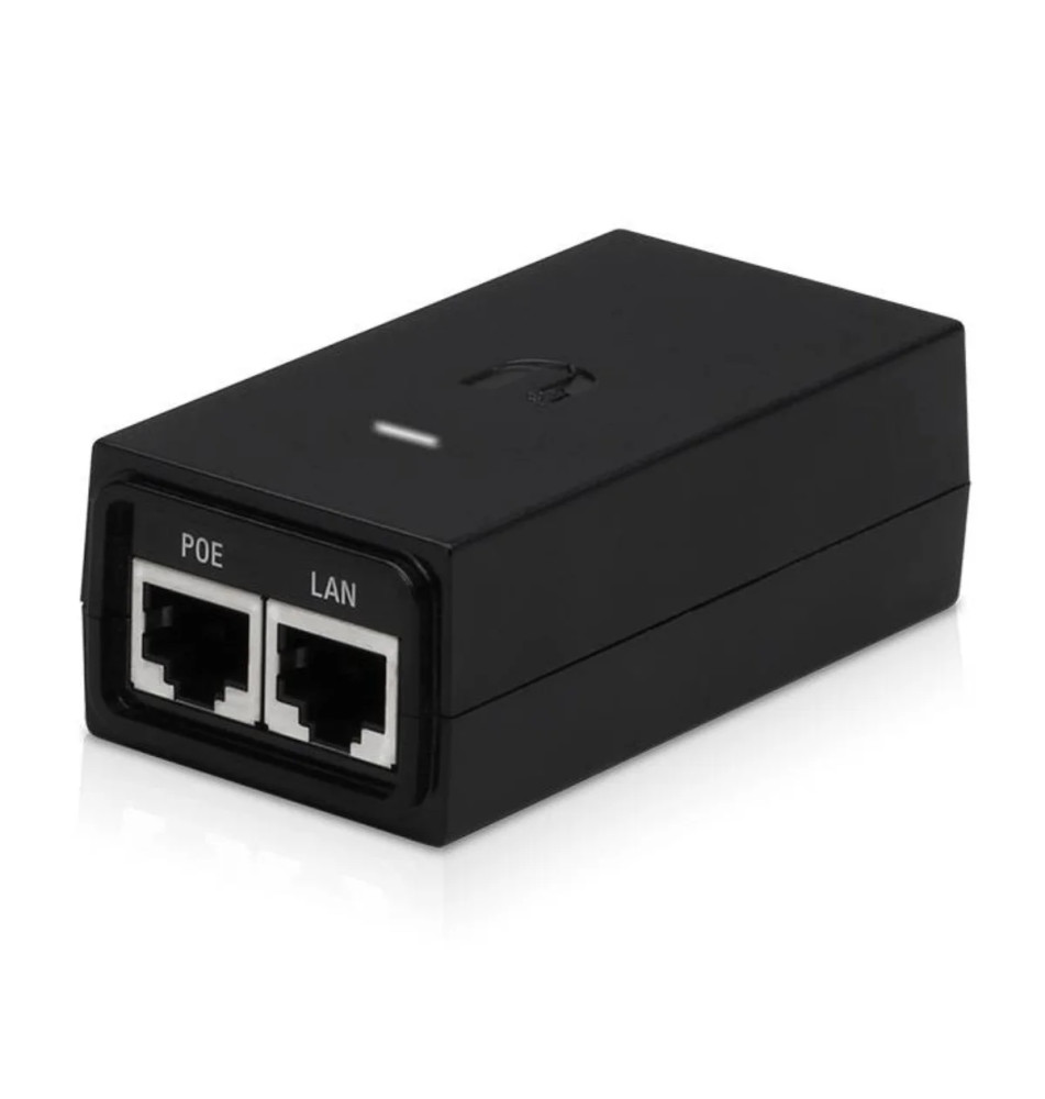 Injetor PoE UBIQUITI PoE-24-12W-G(EU) 0.5A (260V - 63Hz - Preto)