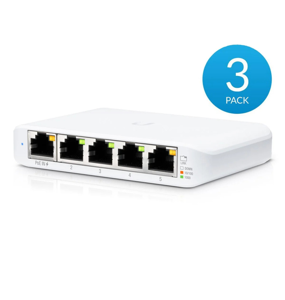 Switch de Rede UBIQUITI USW Flex Mini (Managed - 10Gbit/s - 5 Portas)